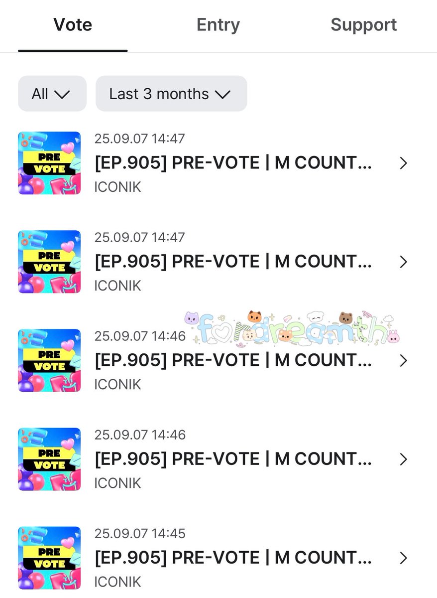 📢 แฟนคลับของ ZEROBASEONE ช่วยโหวต Chiller รายการ MCD ให้น้องดรีม ตอนนี้ถึงตาเราช่วยโหวตกลับแล้วน้า ฟอร์ดรีมขอแรงทุกคนที่มีแอป Mnet plus ช่วยกันโหวตหน่อยนะคะ 🥺 ปิดโหวต 8 ก.ย. เวลา 21:59 น.(🇹🇭) ตอนนี้ยังขาดหลักฐานอีก 1,000+ เลยค่ะ 🙇🏻‍♀️

อัปโหลดหลักฐาน:
🔗 drive.google.com/drive/folders/…