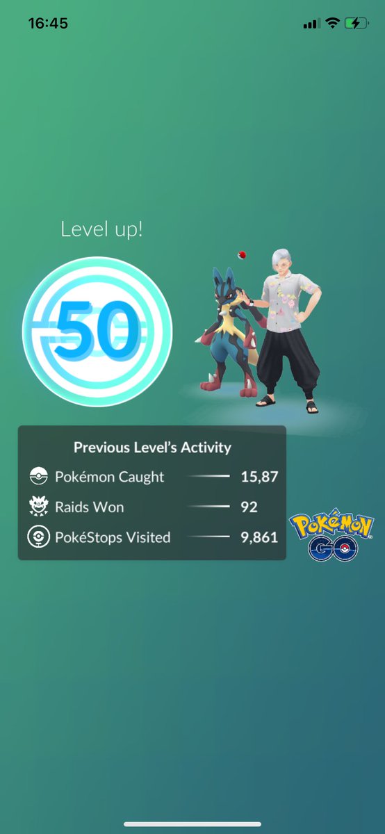 marukto's tweet photo. Made it to Lv.50 before the regulations change for Lv.80! 🎉
Since I usually rely on GO++, the task of throwing 999 Excellent Throws 🎯 took me forever… ⏳😅

Huge thanks to my amazing #PokemonGOfriends for all the raids, gifts, and trades!

#PokemonGO https://t.co/SUE7RpwYYw