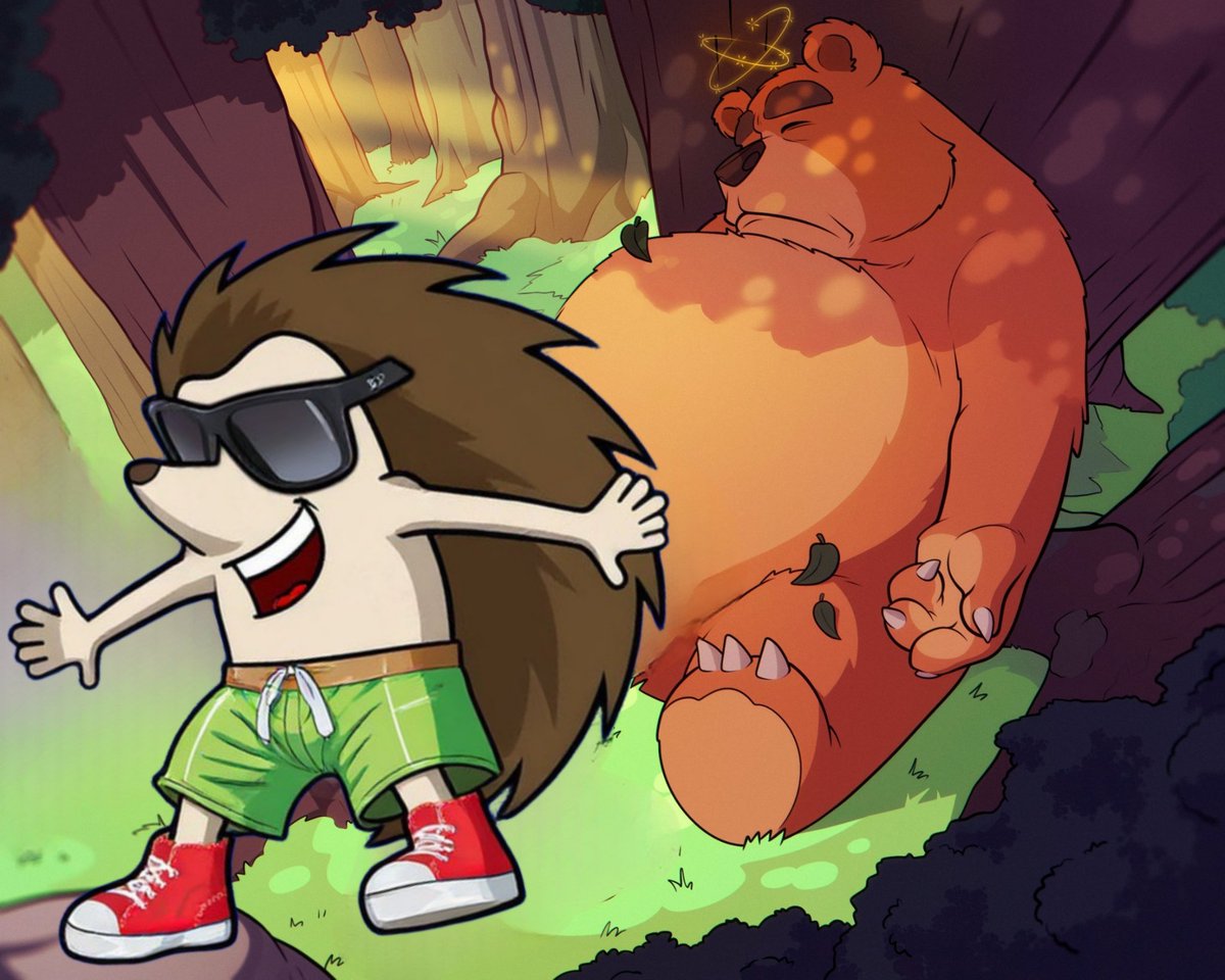 $HOG taking a selfie after defeating the bear 
<a href="/Hogcoinsol/">$HOG on SOLANA</a> 
#HOGMemeContest
My submission