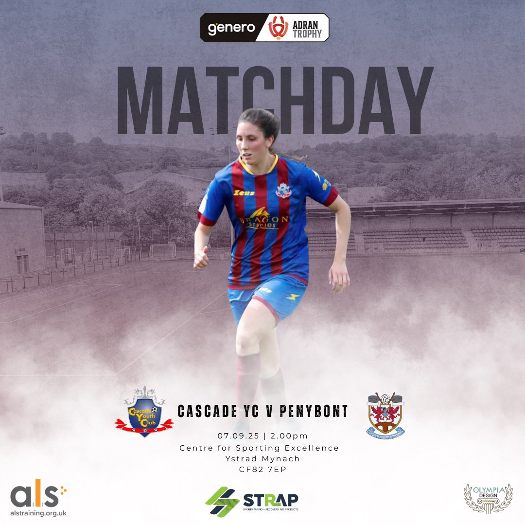 Cascade YC Ladies (@cascadeladies) on Twitter photo π¨ MATCHDAY π¨
We kick off our 25/26 season today with a home fixture in the <a href="/AdranLeagues/">Genero Adran Leagues π΄σ §σ ’σ ·σ ¬σ ³σ Ώ</a> Trophy!
π: Adran Trophy
π: Penybont FC
π: CSE, Ystrad Mynach
π: CF82 7EP
β°: 2.00pm | Kick Off
ποΈ: Β£3 Entry
Come down and show your support!
#UpTheCade πβ€οΈ π¨ MATCHDAY π¨
We kick off our 25/26 season today with a home fixture in the <a href="/AdranLeagues/">Genero Adran Leagues π΄σ §σ ’σ ·σ ¬σ ³σ Ώ</a> Trophy!
π: Adran Trophy
π: Penybont FC
π: CSE, Ystrad Mynach
π: CF82 7EP
β°: 2.00pm | Kick Off
ποΈ: Β£3 Entry
Come down and show your support!
#UpTheCade πβ€οΈ