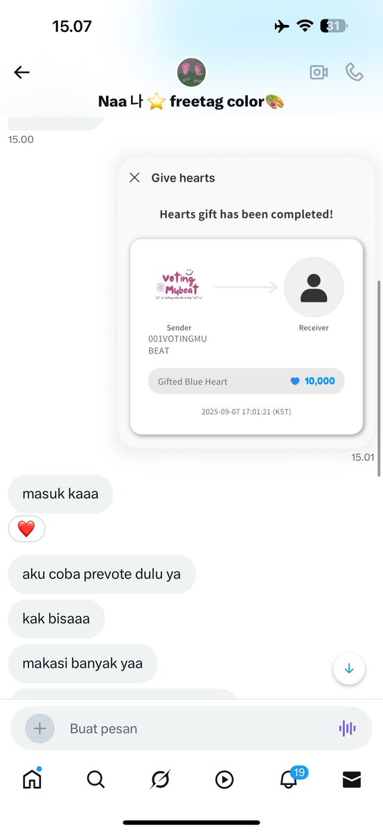 ࿐ Selling Votes for K-POP ꫂ ၴႅၴ (@votingmubeat) on Twitter photo Sold fancast 10.000 hearts ₊˚ෆ
Thank you <a href="/yushinastar/">Naa 나 ⭐️ freetag color🎨</a> for purchasing 🫶🏻🥰
#NatsProof🇮🇩 Sold fancast 10.000 hearts ₊˚ෆ
Thank you <a href="/yushinastar/">Naa 나 ⭐️ freetag color🎨</a> for purchasing 🫶🏻🥰
#NatsProof🇮🇩