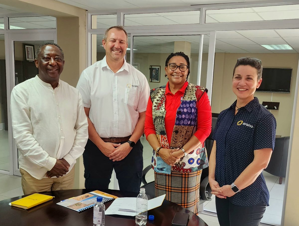 Courtesy visit to Hon. Natalia /Goagoses, Governor of the Erongo Region, for an update on Trekkopje and the Erongo Desalination Plant. 

<a href="/GovernorErongo/">Governor of Erongo Region #ThinkBigErongo</a> 
#Erongo 
#OranoMiningNamibia
#Trekkopje
#thefutureisYellow 
#water4Erongo 
#water4development