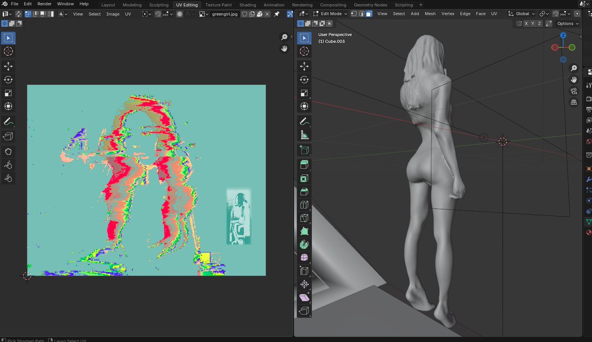 lewiejpd's tweet image. New blender project in the works. 

#3D #floating #sculpture #blender #WIP