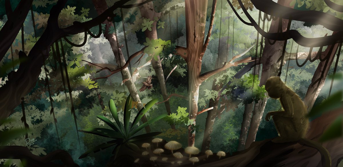 __Dev_G's tweet photo. Forest Concept art #conceptart #visdev https://t.co/53IjGWlQ6O