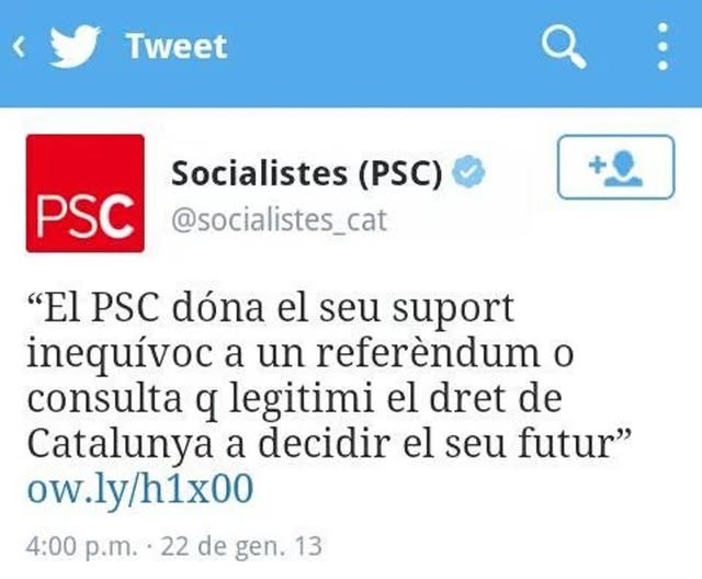 Avui és un bonic dia per recordar aquest federalíssim tweet de l'any 2013!!