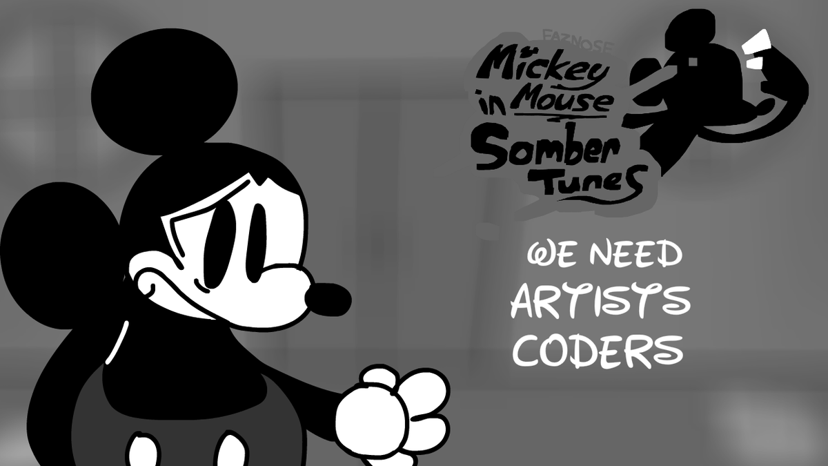 FNF: Mickey Mouse IN Somber Tunes // Pitstop 1 48% tweet media