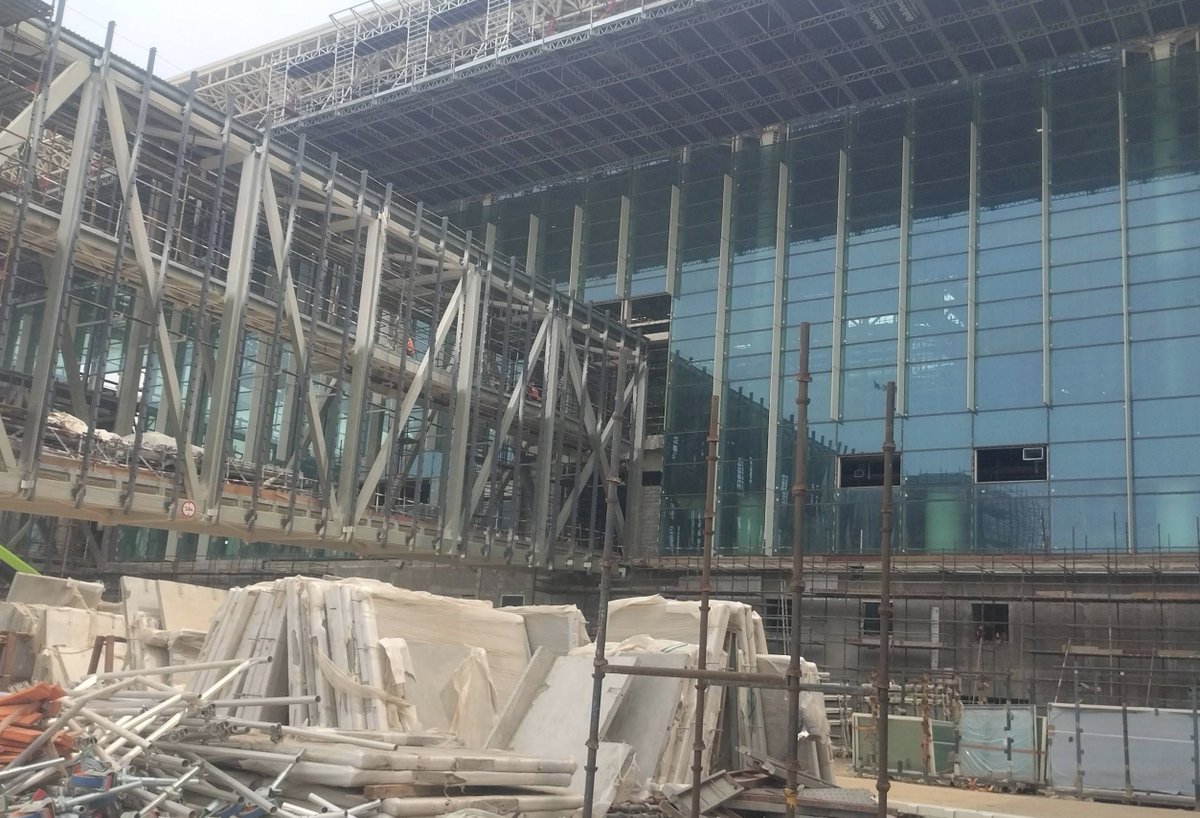 cbdhage's tweet image. #Noida International Airport #Jewar, construction progress. #NIAL
PC-Google