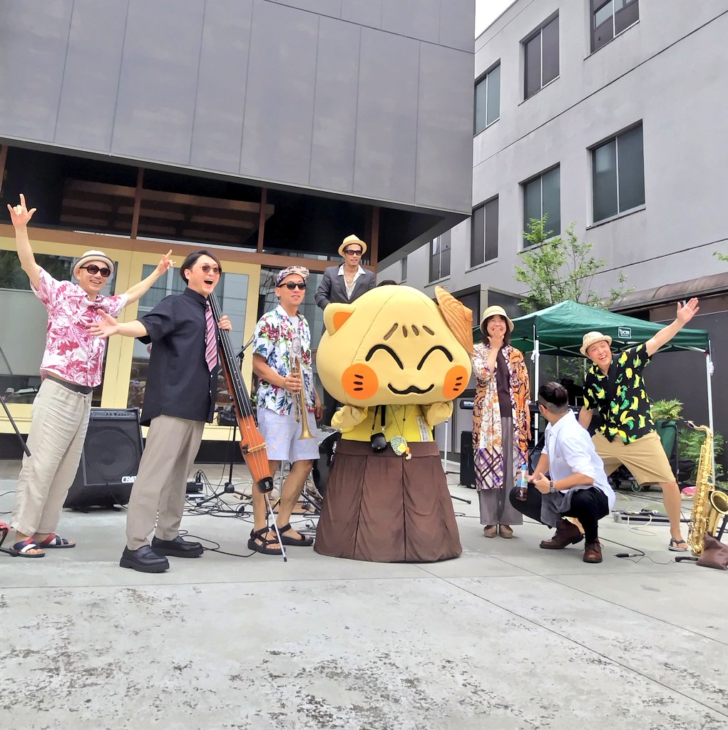 saitou_kakesu's tweet image. #にゃかつがわくん と
＃Alternators さん

#中山道六斎市 
#六斎市