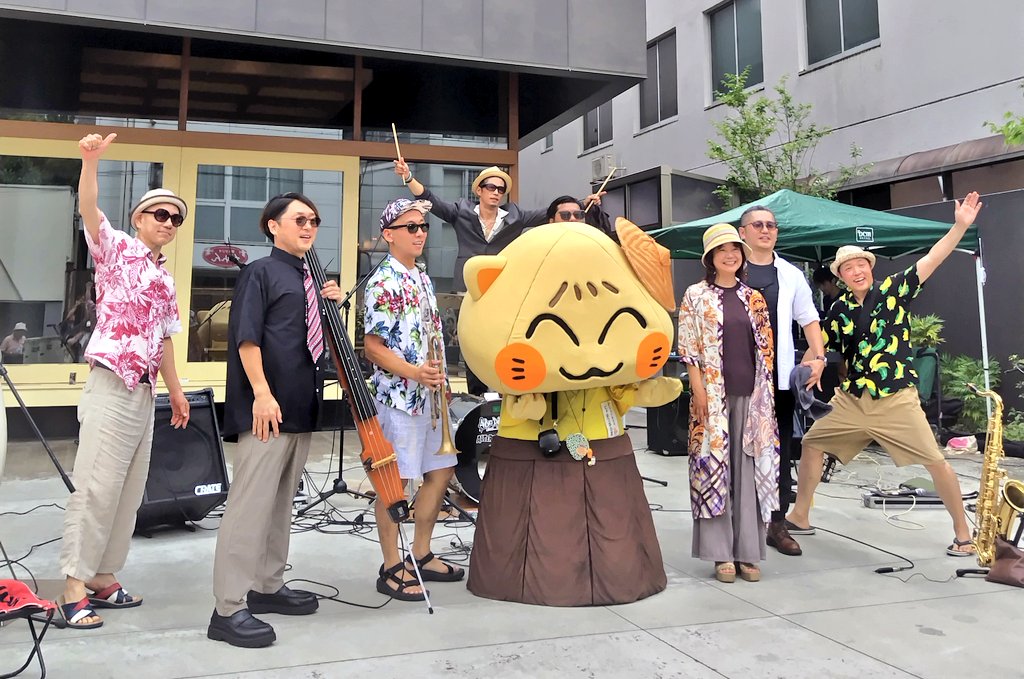 saitou_kakesu's tweet image. #にゃかつがわくん と
＃Alternators さん

#中山道六斎市 
#六斎市