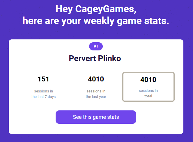 CageyGames's tweet image. Thanks for playing Lewd Plinko - Hentai Edition aka Pervert Plinko. If you have not played it yet, you can pick it up for free on my Itch page. #gamedev #indiegame #Gdevelop