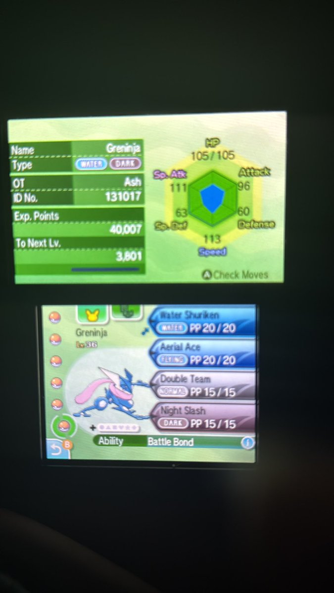 //any oomfs who don’t have a ash Greninja and want one feel free to hit me up since I am fortunate enough to have the demo + a copy of Sun and bank to transfer it will take a bit of grinding for me to do but always happy to help people who might want one