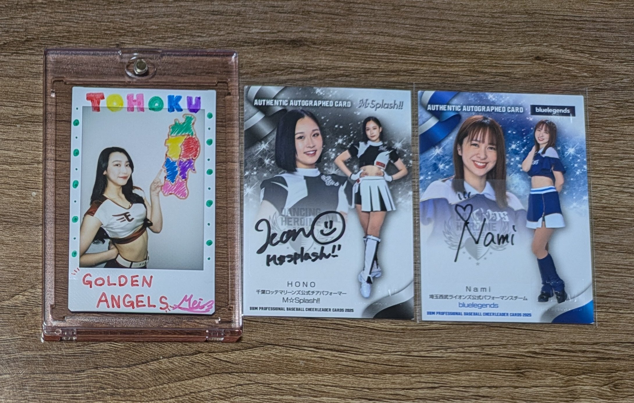 BBM 東北ゴールデンエンジェルス MIO サイン入りチェキ BBM 東北ゴールデンエンジェルス MIO サイン入りチェキ BBM 東北