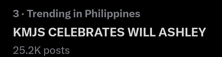 owlheyyy's tweet image. we made it at number threee awwee proud sa ating lahat tonight from willievers to shippers and the casual supporters 

KMJS CELEBRATES WILL ASHLEY 
KMJS CELEBRATES WILL ASHLEY 
#KMJS #WillAshley