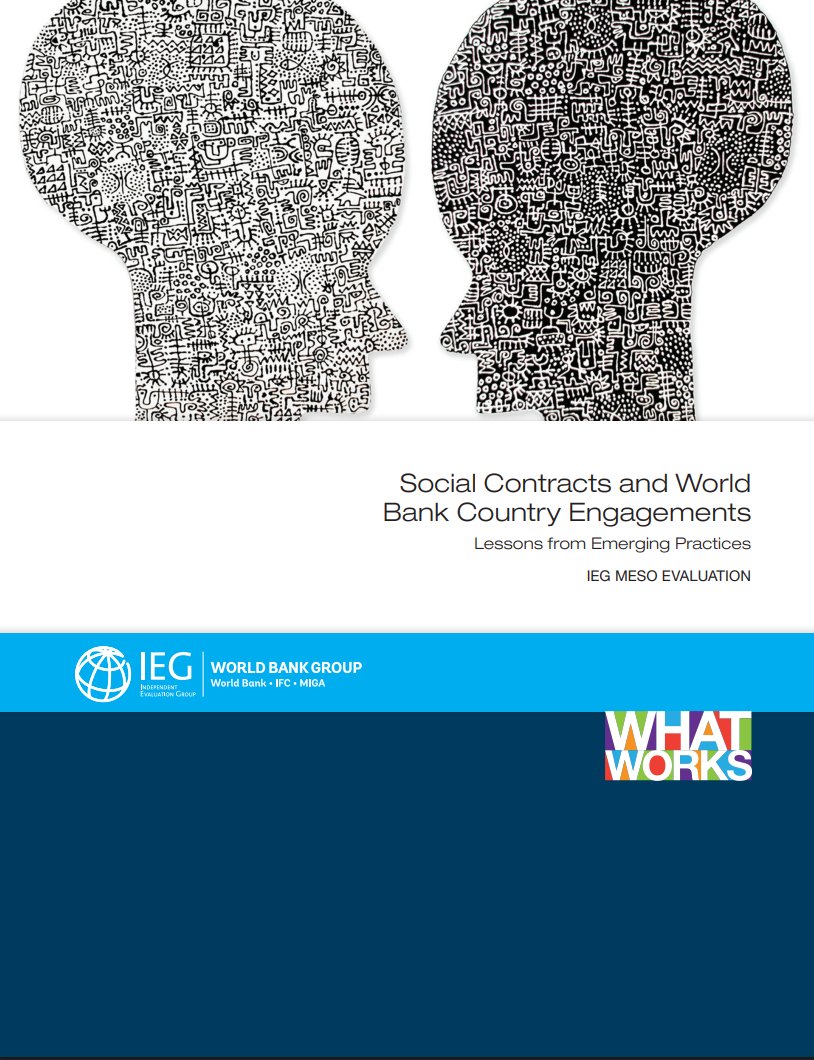 wbg_gov's tweet photo. This evaluation identified 21 Systematic Country Diagnostics that use a social contract framing to diagnose & explain complex development challenges. 📘Read the report: https://t.co/0lFe1gLeZ0
Join us at the #CoalitionsForReforms Forum: https://t.co/UZaigd8Wia. https://t.co/QJHsTxvJCH