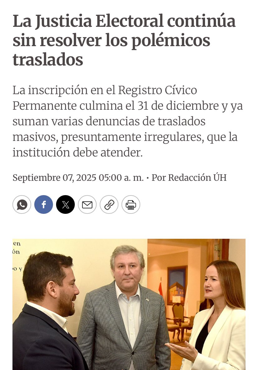 Y NO LO VA HACER. Mientras algunos intentamos hacer un trabajo serio, con perfil bajo y reclamando seriedad y transparencia al <a href="/TSJE_Py/">Justicia Electoral 🇵🇾</a> centrado en lo importante ( o no lo es?) otros no pueden estar sin cámaras y reflectores🙄 
“La Justicia Electoral continúa sin resolver los