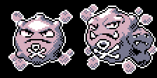 Willibab89's tweet image. #koffing #weezing #pokemon #pixelart