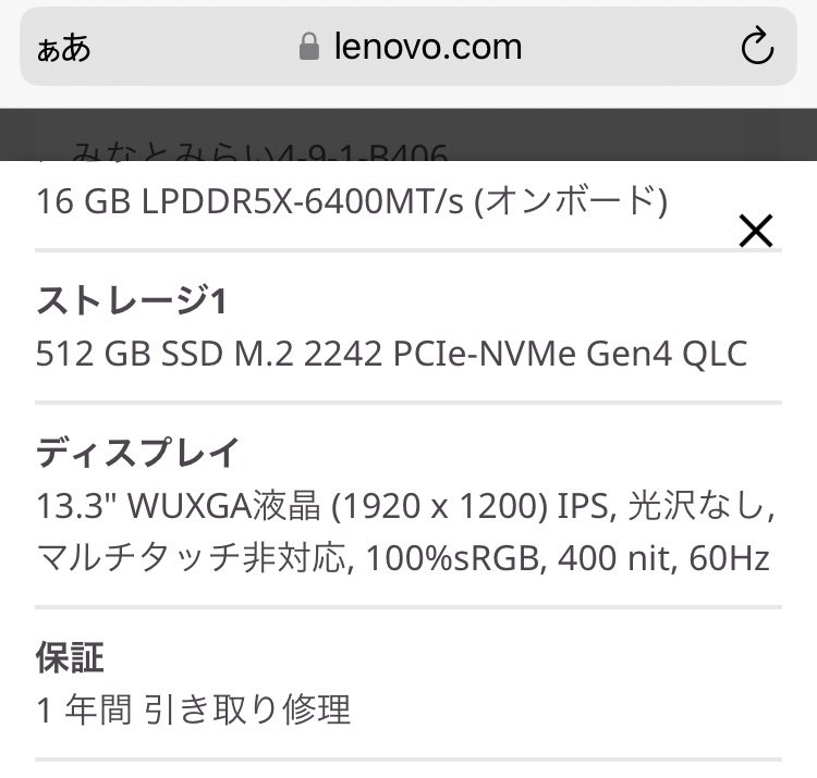 Lenovo IdeaPad Slim 5 Light Gen 10 13.3型を注文

取り回しの良さと映像出力＆給電、ゲームはしないのでミドルレンジで充分な性能、デザインやカラーも◯
セール価格＋ポイント(Lenovo＋楽天リーベイツ＋Lenovo担当者コード)の高コスパに背中を蹴飛ばして貰った(笑)

いつ頃届くかな？楽しみ😊