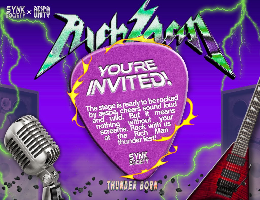 ──II. ✷) ALERT: You’ve entered the Stinging Area. 🔮 fun sparks in electric strikes, and money scatters on streets. Don’t let fear wrap around you. Stand with us in the 𝗧𝗵𝘂𝗻𝗱𝗲𝗿 𝗕𝗼𝗿𝗻 𝗥𝗶𝗰𝗵 𝗠𝗮𝗻 Business. It’s begin tonight. 🎸⚡️