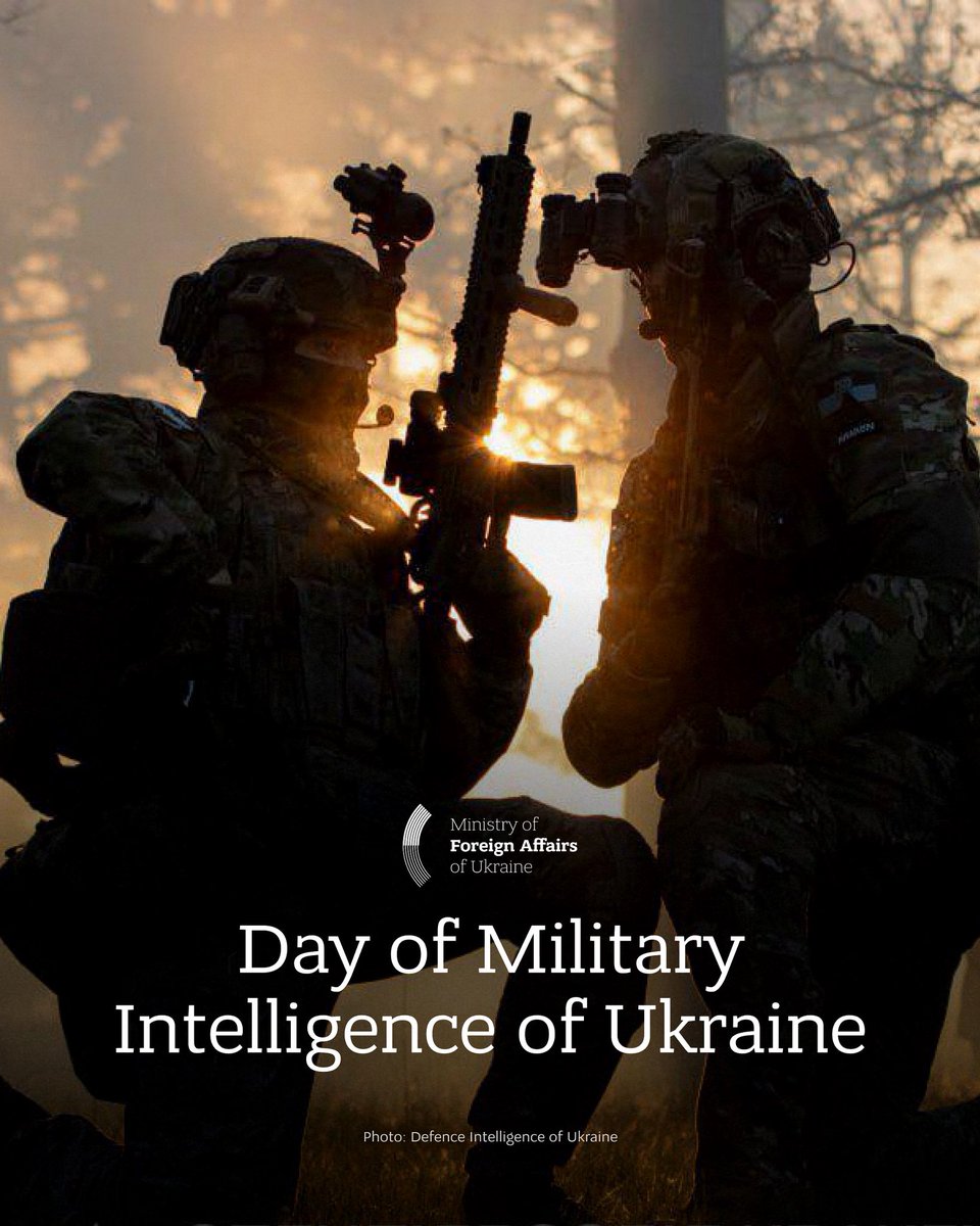 Today, Ukraine marks Day of Military Intelligence – a recognition of the people whose work is crucial for our country’s security.

Military intelligence plays a decisive role in gathering critical information, weakening enemy capabilities, and safeguarding Ukraine’s strategic