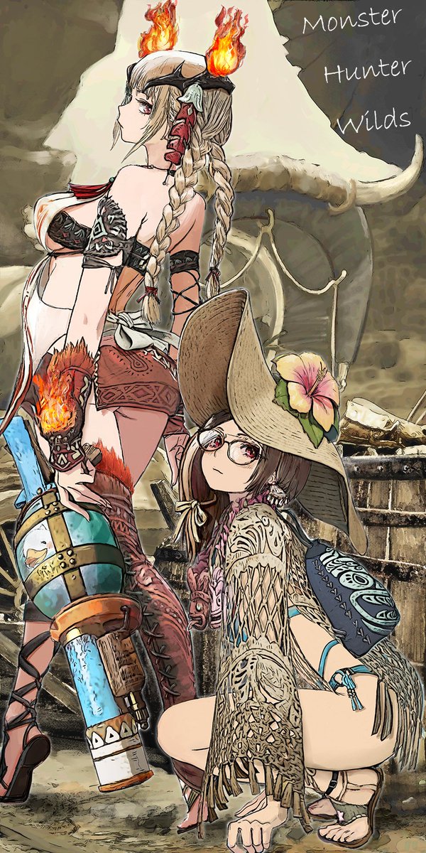 「踊火の儀のハンターとアルマ」

もう９月ですが、昼間はまだ暑い日が続いていますね。
密に、FFコラボイベントのオメガを楽しみにしてます。
チョコボもいいけど、グークとのコラボ情報はまだ伏せられているのかな…⌒(*⁰⊖⁰)⌒

#モンハンワイルズ #MHWs #MHWilds