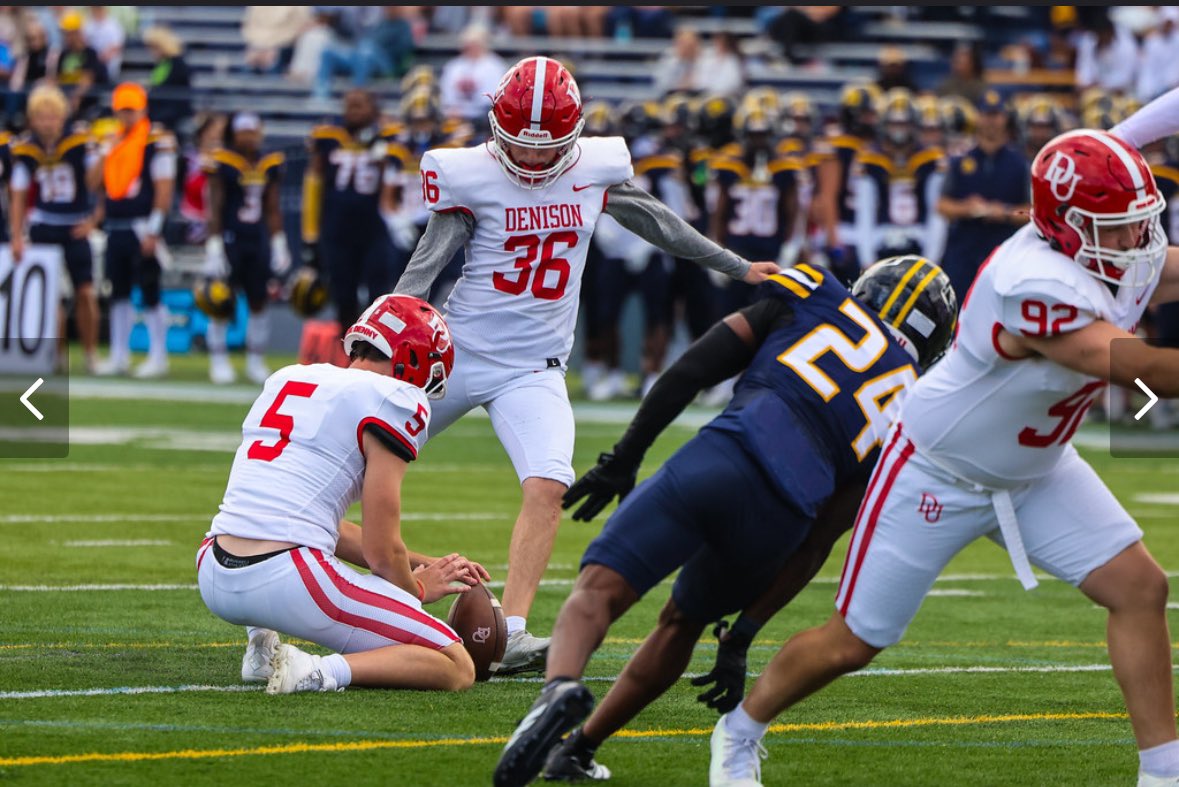 Tsmitss's tweet image. Great win for @DUFootball over Allegheny 35-24  to open the season yesterday. Great to see @jmokicker get his first college start in his sophomore season. Thanks to everyone who helped him along the way! @GAFootball1759 @PhSportsDigest