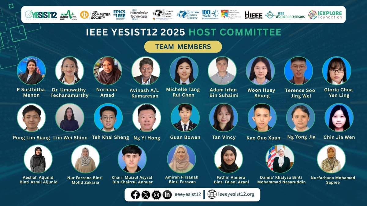 ieeeyesist12's tweet image. 🌟 A Heartfelt Thank You to the IEEE YESIST12 2025 Host Committee

We would like to take a moment to express our deepest gratitude to the incredible IEEE YESIST12 2025 Host Committee.

From all of us – thank you for being the heart of YESIST12 2025! 

#IEEEYESIST12 #HostCommittee