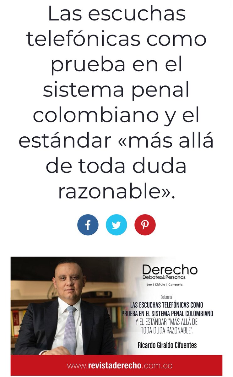 revistaderecho.com.co/2025/09/06/las…

(..)resulta esencial el contexto y la corroboración. Pues, una llamada aislada, fuera de toda conexión con otras pruebas, no puede soportar una condena. Pues el juez está obligado a a valorar la prueba de manera conjunta, justamente para evitar que una