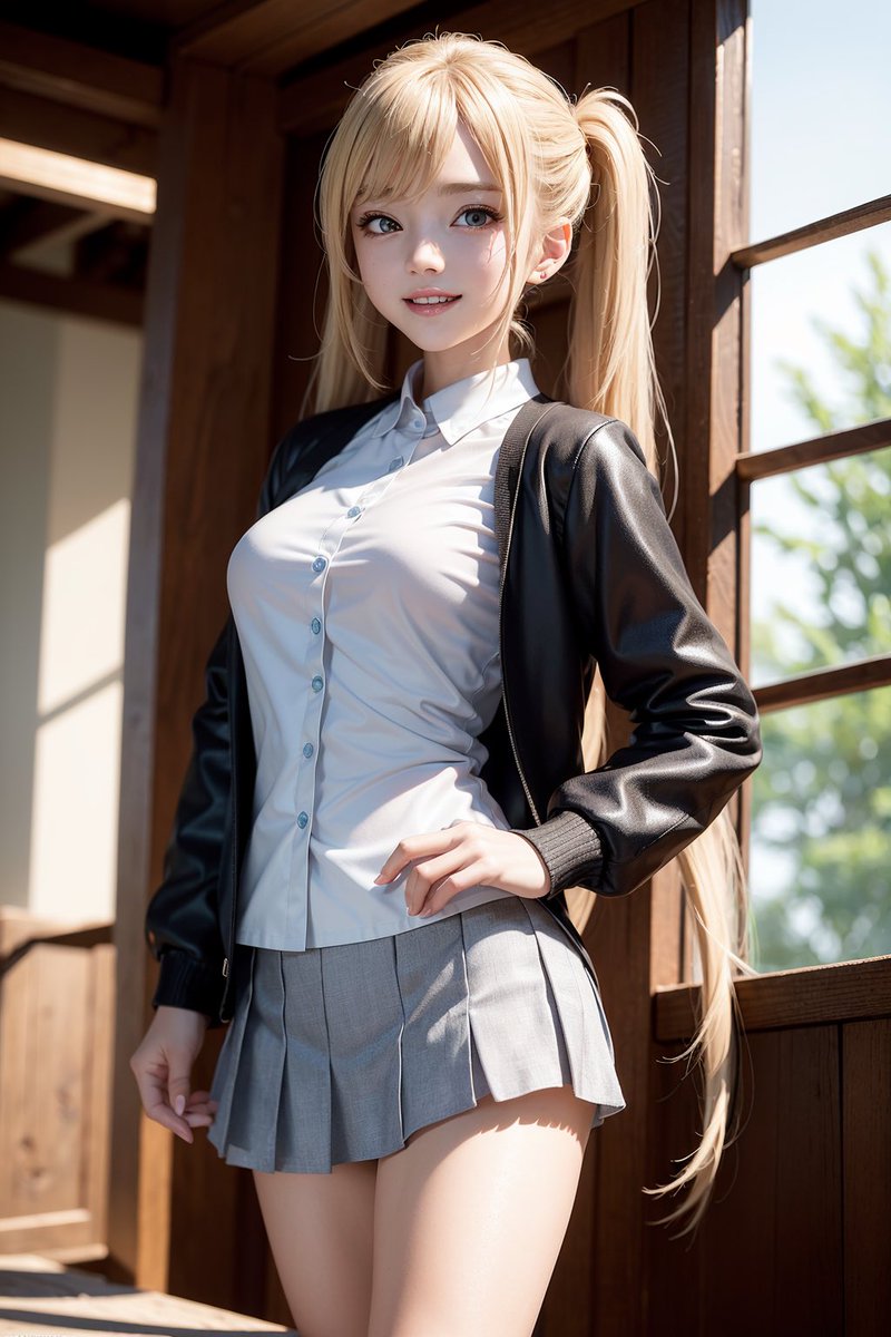 #めありAI #AI女子図鑑 #AIグラビア #金髪