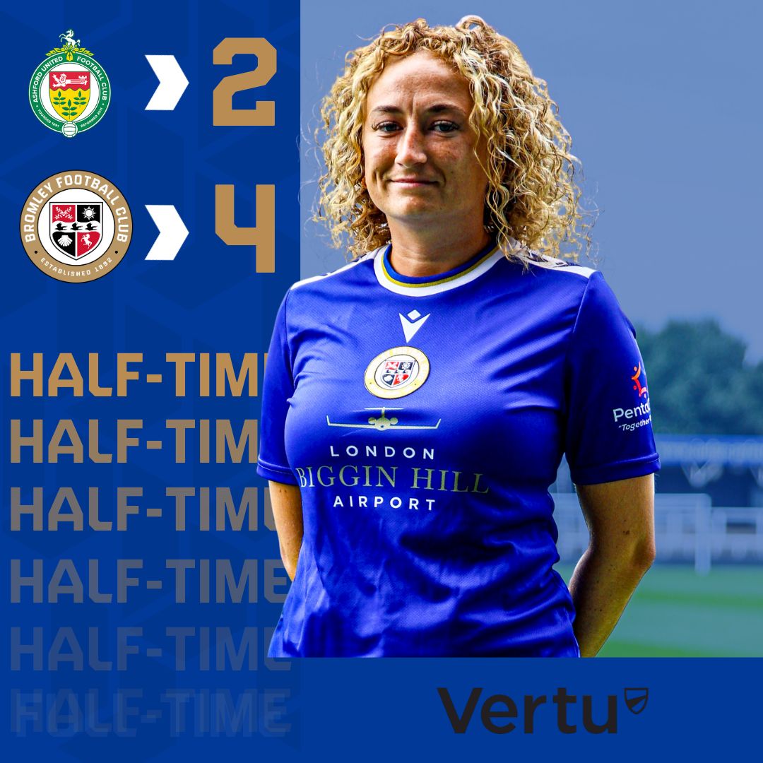 Bromley lead Ashford United at the break ⏸️

#WeAreBromley