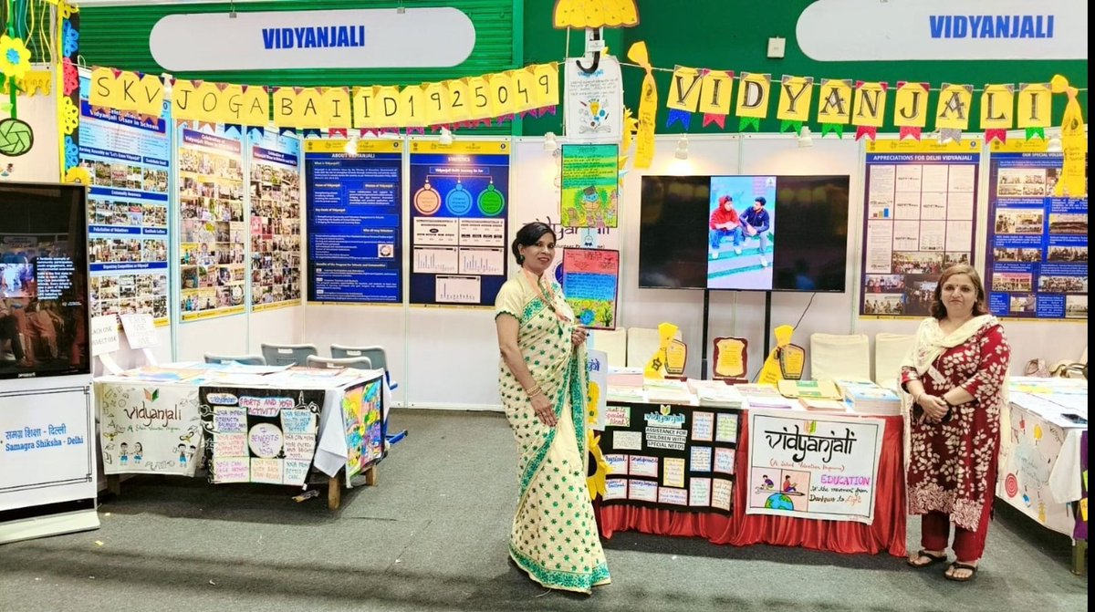 momeena_1's tweet photo. Thrilled to share that SKV Joga Bai showcased Vidyanjali Utsav 2025 at the Vidyanjali stall with the theme 'Vidyanjali Utsav' during Shikshak Mahakumbh at Thyagaraj Stadium! #VidyanjaliUtsav #ShikshakMahakumbh
@EduMinOfIndia
@Dir_Education
@vidyanjali_edu
@drmanishadiet https://t.co/ZPXivLBW0W