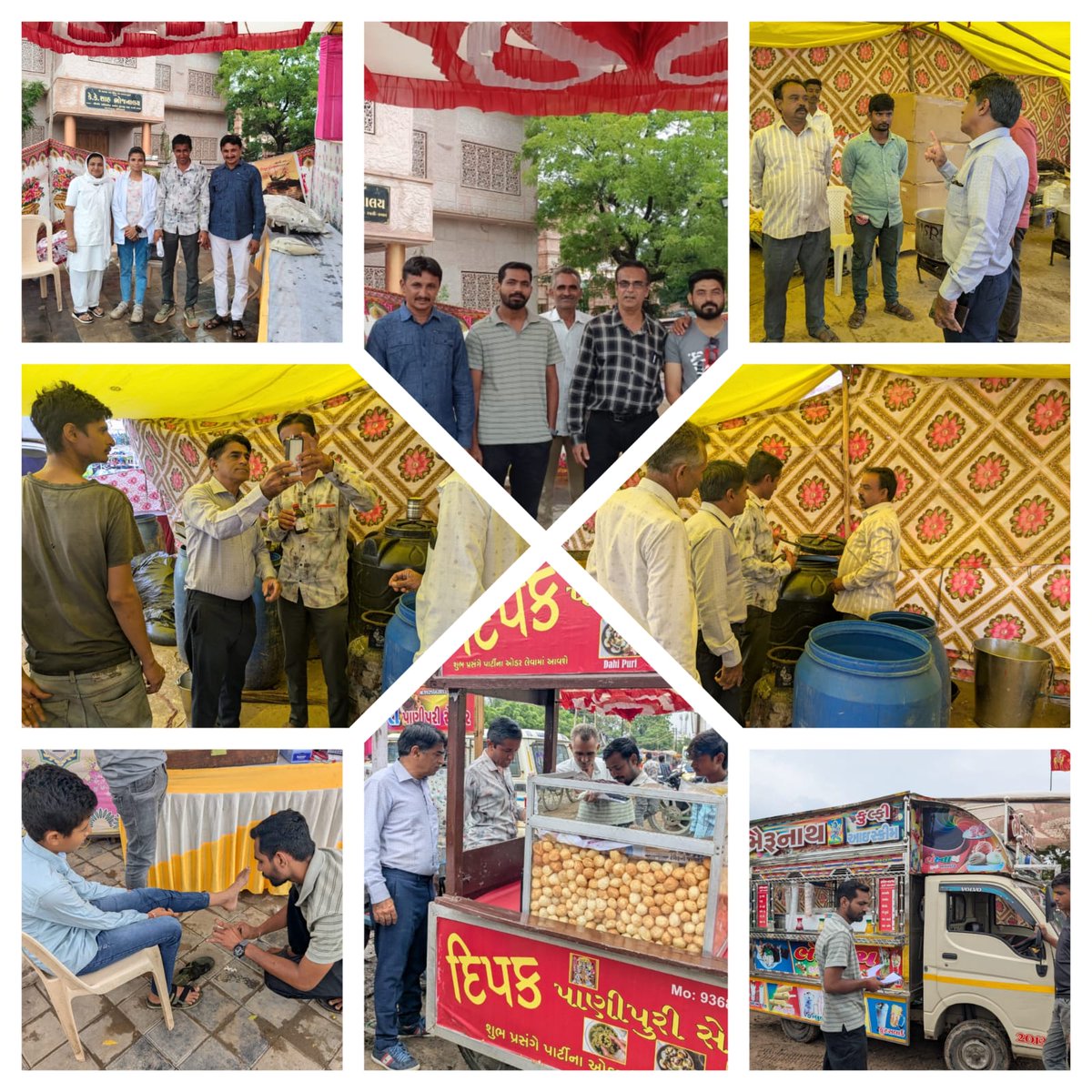 phc_madhapar's tweet photo. ભુજ કચ્છ tho ડો.રોહિત ભીલ સાહેબ,phc માધાપર MO ના સૂચન, માર્ગદર્શન મુજબ PHC ના  કર્મચારીઓ  pદ્વારા વાહક જન્ય રોગ વિશે IEC. ખાણી પીણી સ્ટોલ પર ક્લોરીનેશન ચેક. ખરાબ, બગડેલી વસ્તુ, વાસી વસ્તુ ના વાપરવા સૂચન, આરોગ્ય માર્ગદર્શન.phc કેરા એમ્બ્યુલન્સ  સાથે 
ટીમ phc માધાપર.
THO ભુજ કચ્છ https://t.co/mP5KLvrAOa