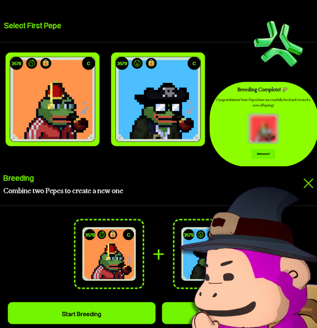 smol_coin's tweet image. Are you ready for $SMOL PEPE breeding szn starting on the 10th of Sept ?

Join $SMOL pepe solo dev @alextitonis AMA with @pwnageguild tomorrow @ 11:00 am GMT (21 hour from this post)

alpha,prizes,mechanics etc...
i.e : IQ and Rarity determines the time required to breed