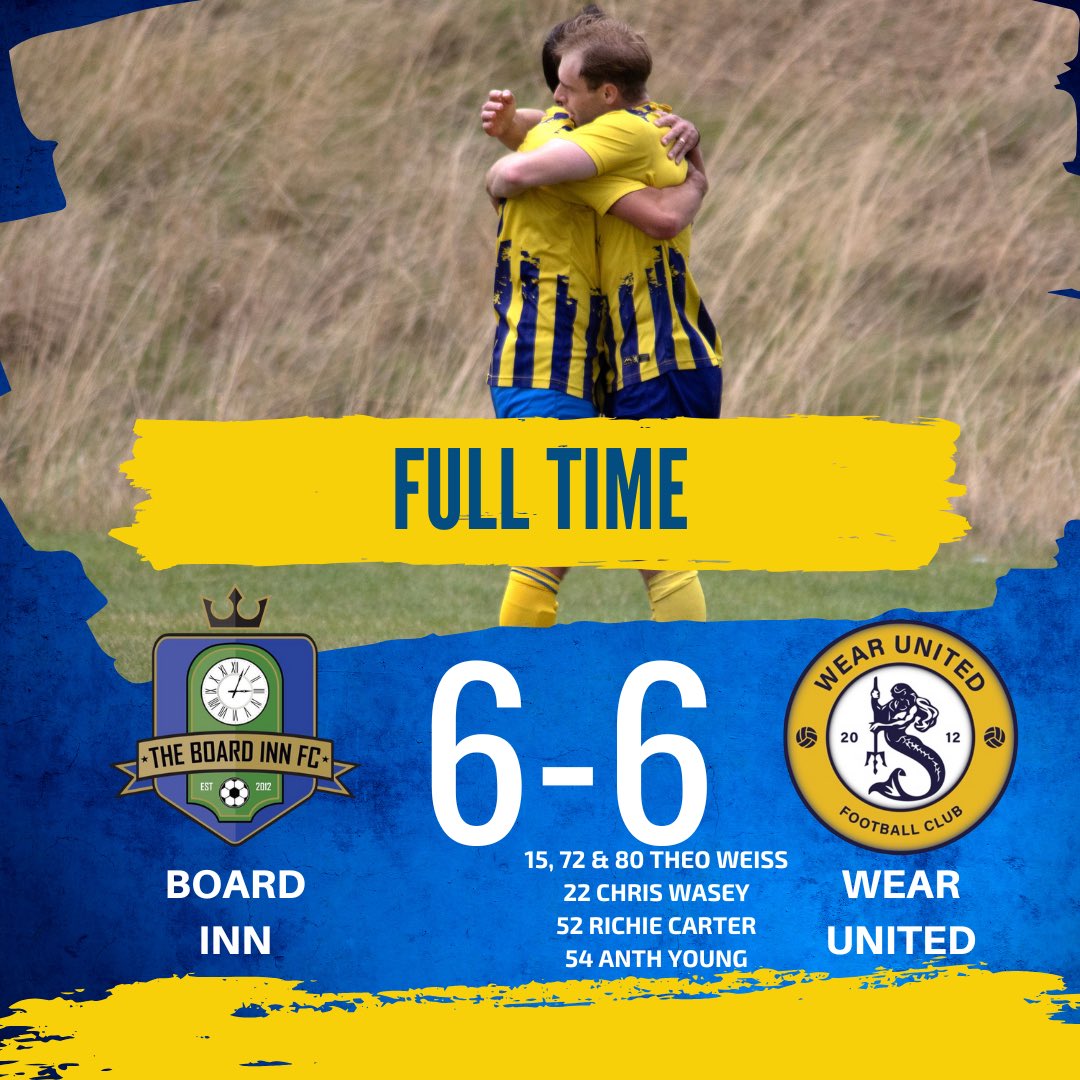 A Sunday league classic this morning which either team could have won. A good comeback from 5-2 down. Well played lads 🟡🔵🟡🔵👏🏻👏🏻👏🏻