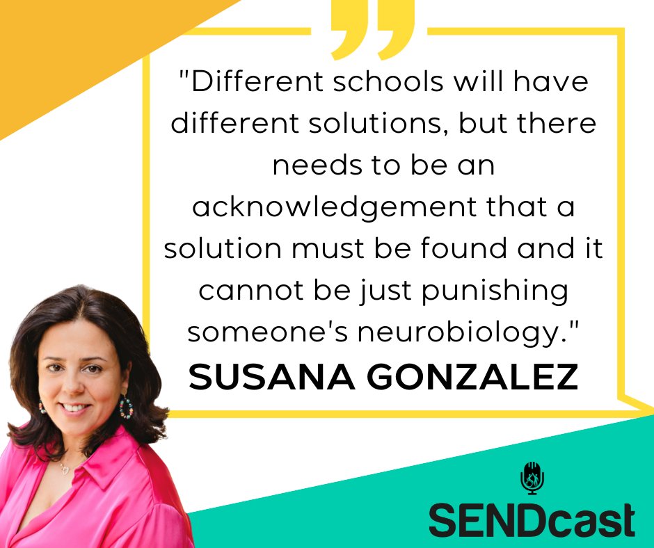 Susana emphasises the importance of neurodiversity training, flexibility in school processes (including behaviour policies), and collaborative problem-solving to tailor support for each individual ❤️🎧

ow.ly/Fyla50WQczH #podcast #neurodiversity