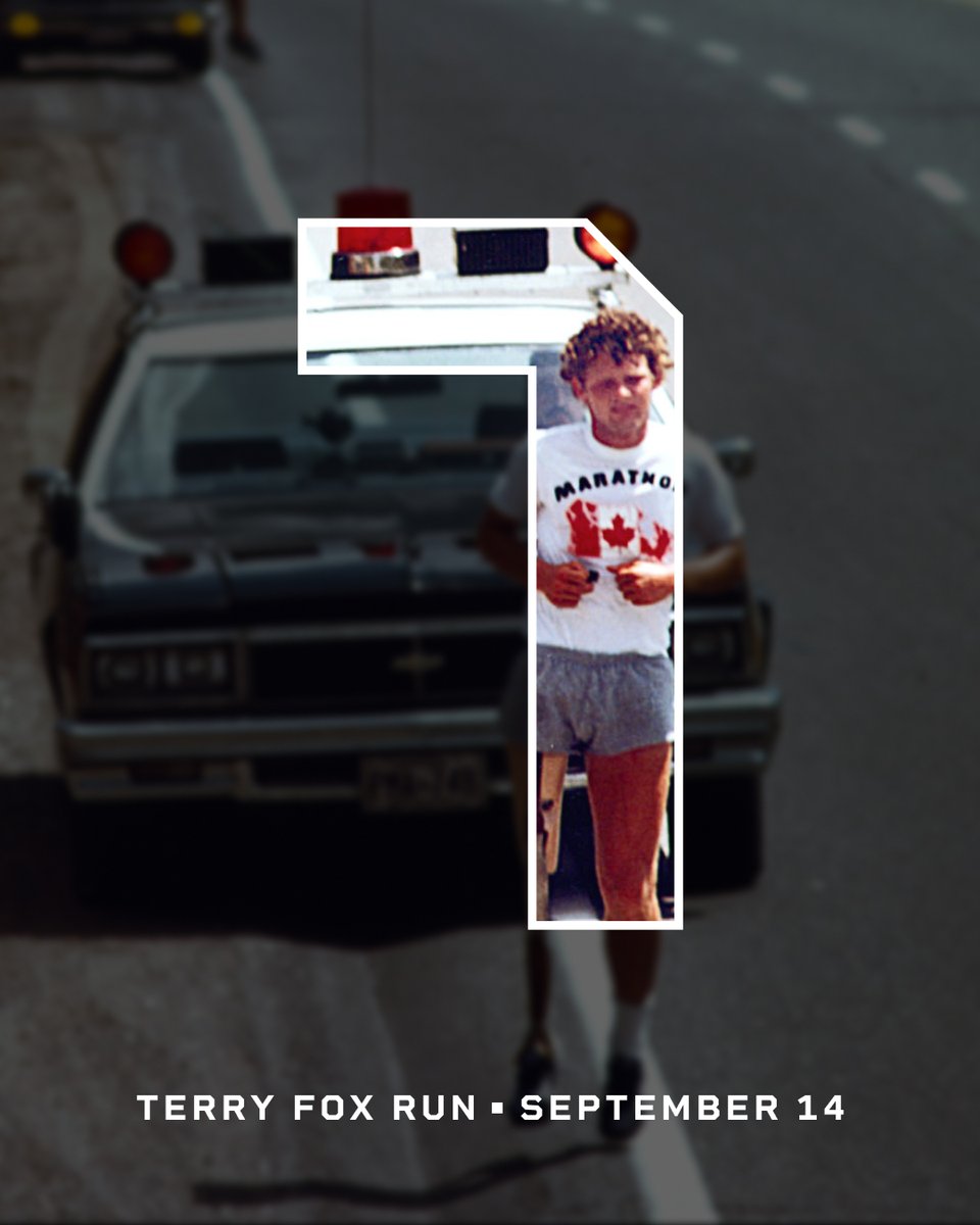 🇨🇦 7 Days 🇨🇦

On September 14, more than 650 communities across Canada will participate in the 45th annual #TerryFoxRun. ❤️ Join your local Run today and fundraise to help finish Terry's marathon against cancer: terryfox.org
