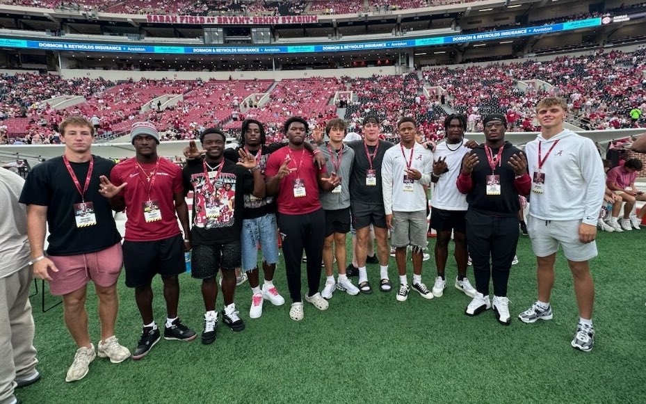 This is how you respond to the game last week! Seen passion, energy, and Bama football again!! Just keep being consistent guys! 2026 class ready to bring their energy as well!!