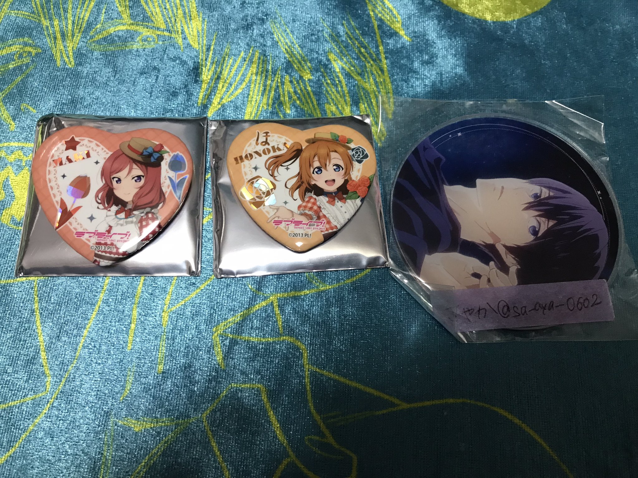 GiGO コラボカフェ ラブライブ！ 15周年　ホログラムハート缶バッジ　9種 GiGO コラボカフェ ラブライブ！シリーズ オフィシャルカード