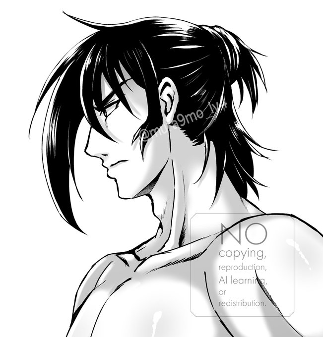 原稿進捗というか設定画公開🖼️
皆様の投票により結構ロングなのに無理やりハーフアップにされた弊旦那隼人です 