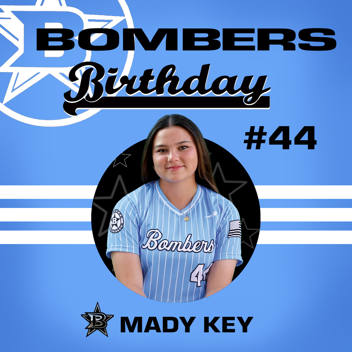 BombersGoldDFW's tweet photo. Happy Birthday, Mady! We hope you have a great day! https://t.co/1JbaiNEf5p