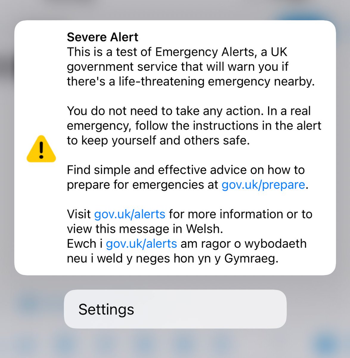 StokeyyG2's tweet image. The government have just tested an emergency alert sound acoss mobile devices in the UK…