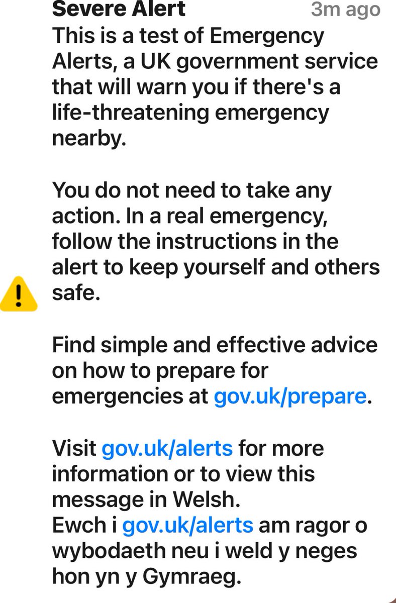 Nothing like this to make one para that something bad is soon to happen