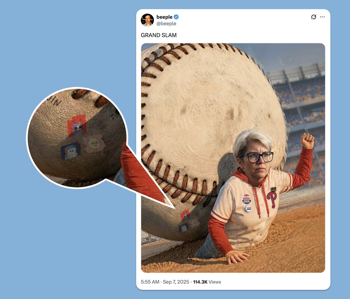 Fugz being included in a <a href="/beeple/">beeple</a> artwork was not on my bingo card today, but my god what a way to start the day that was.

Incredibly grateful to be on the radar of legends like this within the space.

The mission has always been clear. Art, culture and community are the 3