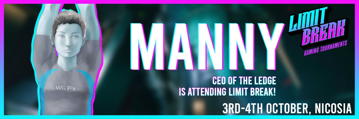 🚨Challenger Approaching🚨
We're happy to announce that <a href="/Manny3e/">Manny 🌠</a>, from the UK, will be attending Limit Break 2025 at <a href="/CyprusComicCon/">Cyprus Comic Con</a>!

Only 1 spot left for Ult Singles!  
€1000 Prize Pool 💰
Sign up: cypruscomiccon.org/gaming/#sbu1 
start.gg/limit-break
