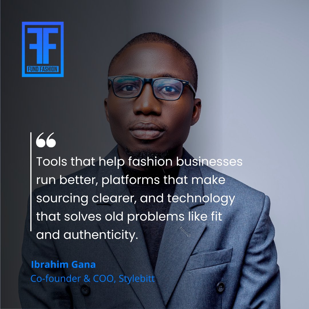 “Tools that help fashion businesses run better, platforms that make sourcing clearer, and technology that solves old problems like fit and authenticity.”

— <a href="/ibrahimygana/">IG</a>, Co-founder and COO, <a href="/stylebitt/">Stylebitt</a>

#FundFashionVC #fundfashion #venturecapital #vc #creativeeconomy