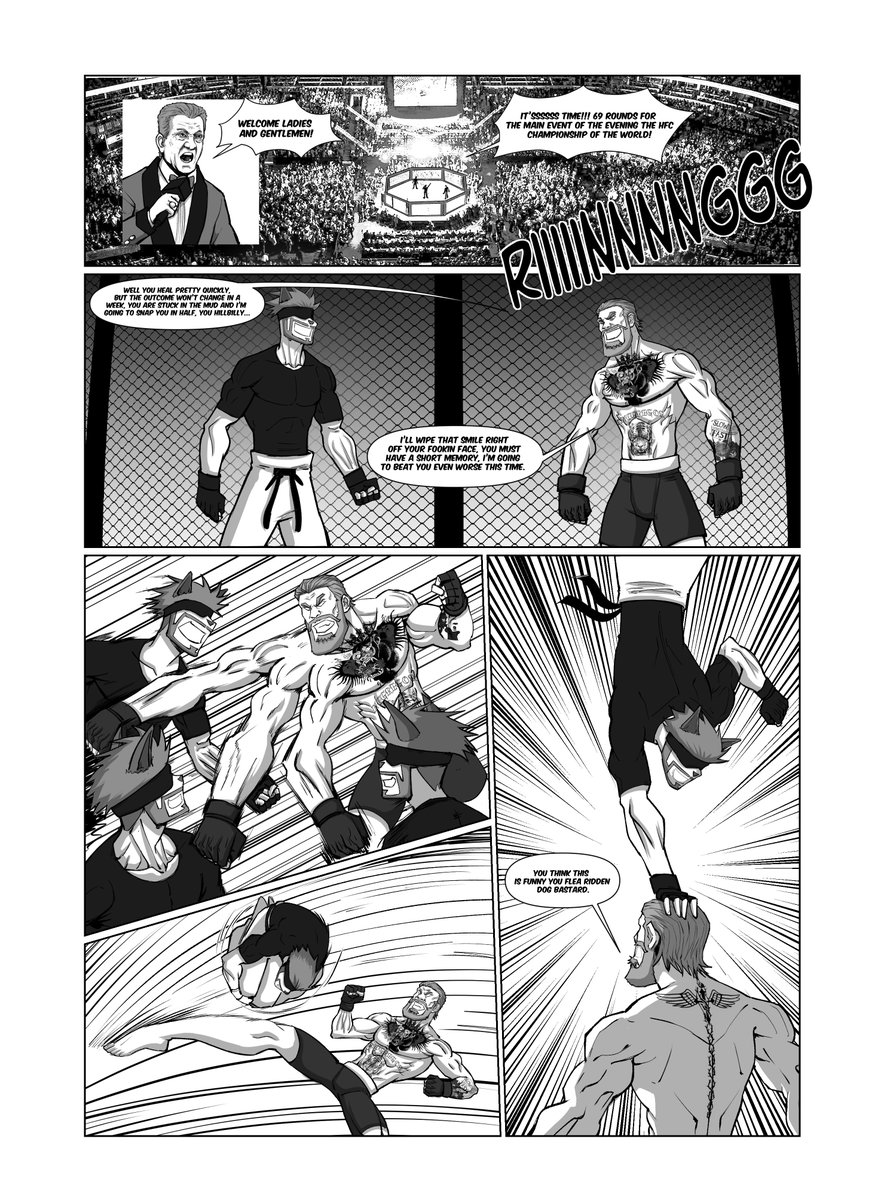 The long-awaited rematch: Hog  vs Conor McGregor 🍀🔥

After 1 year of brutal training inside the Room of Spirit &amp; Time (only 1 day outside 👀)… Hog returns unrecognisable. 💪

Is Conor about to face the shock of his life?

This arc was TOO HUGE for 1 drop ⚡️
Chapters releasing