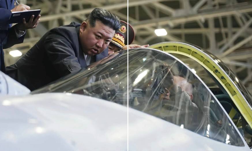 Kim Jong Un gets acquainted with the Russian Su-57 fighter jet