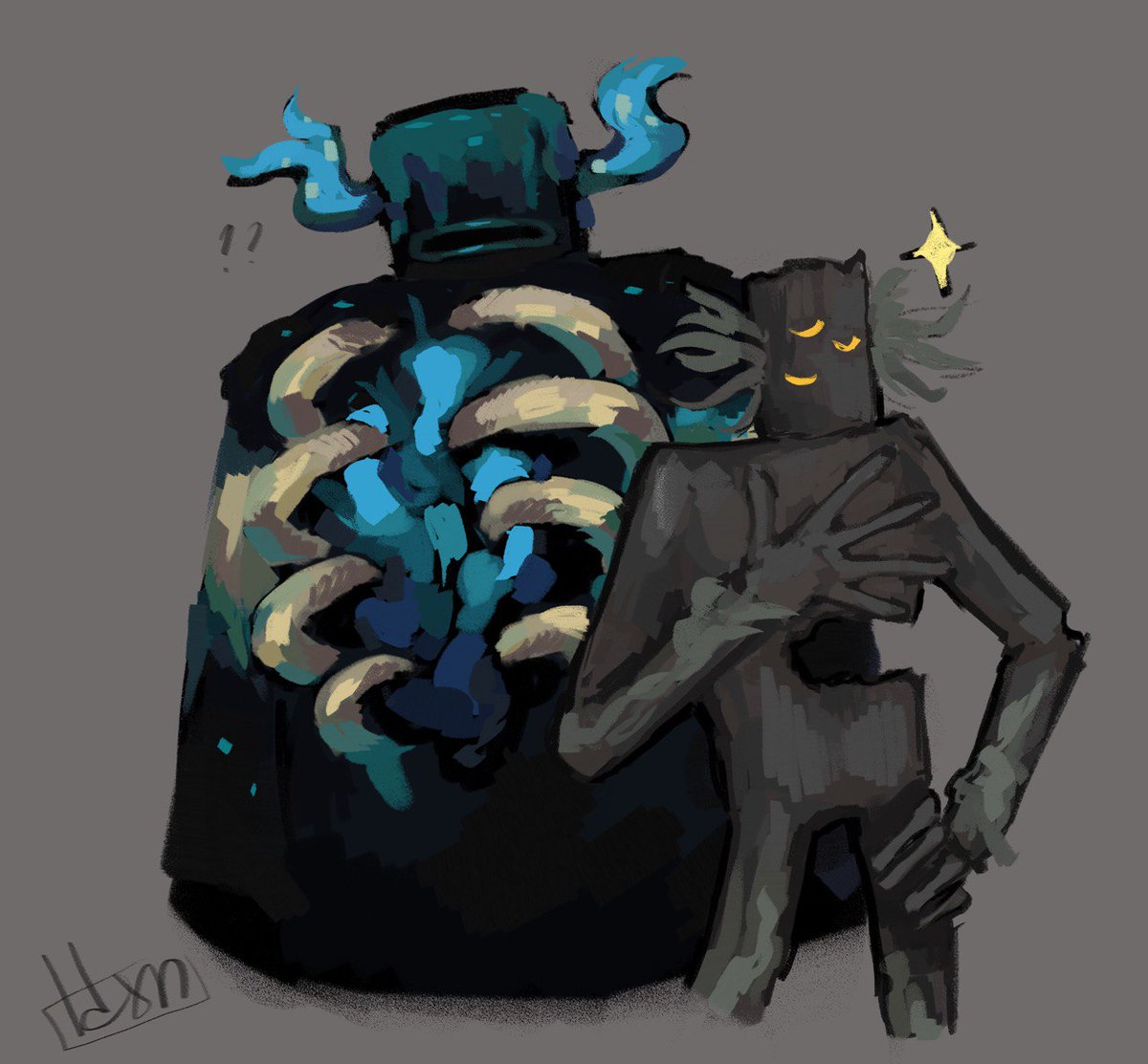 idxn152266's tweet photo. Warden doodle 
#Minecraft https://t.co/KV4UUPfSph