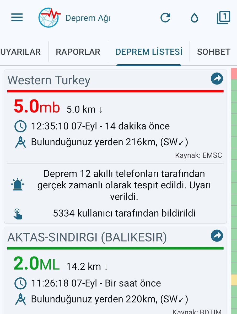 passgec's tweet photo. Deprem Ağı uygulaması on saniye önceden Balıkesir'de deprem oluyor diye haber verdi. On saniye sonra sallandık. 

Herkes yüklesin. On saniye hayat üçgeni oluşturmak için yeter.

#deprem https://t.co/2AwEeE8yU4