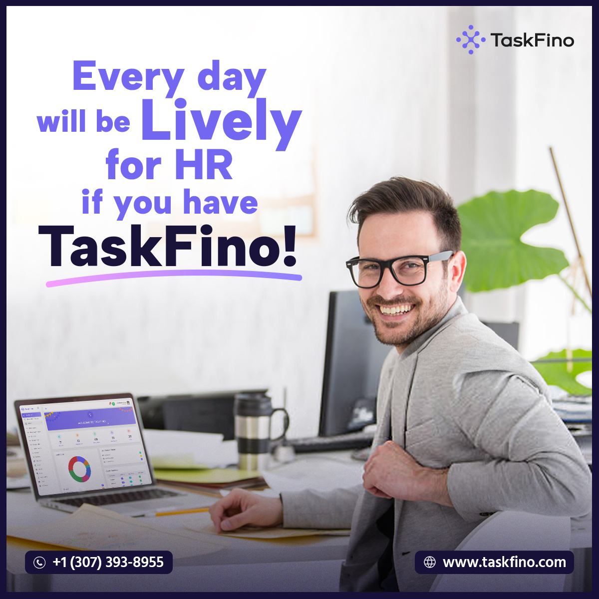 No more hassle with HR’s daily repetitive work!
TaskFino makes every HR day lively and more productive!

Enjoy FREE access for 1 month to Task, Asset, Lead, Loan &amp; Accounting modules!

👉 Start your 30-day FREE trial today:
🌐 taskfino.com
📞 +1 (307) 393-8955