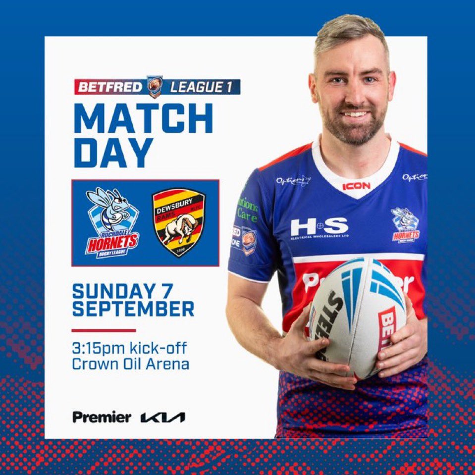 mark_ratters's tweet photo. Good luck to both @RochdaleHornets teams today, gutted to be missing the women’s but can’t miss the lads last game of the season today, 🤞🏻the lads get that 4th place which was the aim from the start of the season  💪🏻💪🏻❤️🤍💙🏉🐝
#supportyourtownteams
#TeamRochdale
#hornetsfamily https://t.co/XAqyG003SA